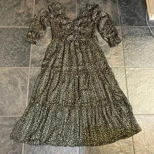Japna dress, size XS.  Sheer material over black lining. NWT.